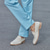 Χαμηλού Κόστους Δερμάτινα Loafers Premium-Ανδρικά Μοκασίνια &amp; Ευκολόφορετα Παπούτσια εκτύπωσης Φόρεμα Loafers Δέρμα Ιταλικό πλήρες δέρμα αγελάδας Άνετο Αντιολισθητικό Μοκασίνια Μπεζ