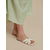 billiga Semester Sandaler-kvinnors avslappnade platta sandaler – minimalistisk design med öppen tå med sammanvävda remmar, bekväma slip-on skor för sommarutflykter