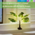 abordables 123496-lampe de bureau en feuille de palmier tropical, USB  &amp; alimenté par batterie pour la chambre  &amp; extérieur, commande par bouton-poussoir, décoration de fête hawaïenne - piles non incluses