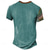 voordelige Etnische stijl-Voor heren Grafisch Tribal Henley-shirt Korte mouw 3D-afdrukken Modieus Ontwerper Basic Dagelijks Zomer Koningsblauw Licht Bruin Khaki Opstaand Henley-T-shirt