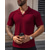 cheap Sports-Men&#039;s Golf Shirt Golf Polo Work Casual Cuban Collar Short Sleeve Basic Modern Plain Classic Spring &amp; Summer Regular Fit Black White Dark Red Golf Shirt