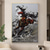 cheap Animal Paintings-Oil Painting Handmade Hand Painted Wall Art Abstract Horse Canvas Painting Home Decoration Decor Stretched Frame Ready to Hang