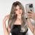 cheap Synthetic Trendy Wigs-Synthetic Wig Uniforms Career Costumes Princess Straight kinky Straight Middle Part Layered Haircut Machine Made Wig 22 inch Light golden Synthetic Hair Women&#039;s Cosplay Party Fashion Blonde