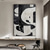 cheap Abstract Paintings-Black And White Acrylic Painting handmade  Abstract  Canvas Art Painting Custom Painting Frame painting Wabi Sabi Abstract Wall Art Painting Home Decor Wall Art Creative Painting