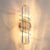 baratos Candeeiros de Parede de interior-luz de parede interna led luz de 3 cores 12cm e14 simples e moderno fundo de tv lâmpada de parede luz atmosfera de luxo cristal decoração para casa base de arandela de poupança de energia sala de