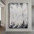 abordables Pinturas abstractas-Pinturas al óleo hechas a mano lienzo arte de la pared decoración moderna simplicidad en blanco y negro abstracto para la decoración del hogar pintura enrollada sin marco sin estirar