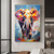 voordelige Olieverfschilderijen-handgemaakt origineel olieverfschilderij van leeuw en olifant op canvas groot abstract dierencanvas muurkunst modern impressionistisch leeuwkunstwerk voor woonkamer slaapkamerdecor zonder frame