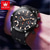 abordables Montres à quartz-OLEVS Hommes Montres à quartz Extérieur Sportif Mode Montre Bracelet Lumineux Calendrier Chronographe IMPERMÉABLE Gel de Silicone Suivre