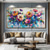 cheap Floral/Botanical Paintings-Large handmade  Colorful flower Canvas Oil Painting Handpainted Heavy Textured Palette Knife tree oil painting Wall Decor Impasto Acrylic Floral Painting for Living Room bedroom artwork wall Decor