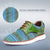 cheap Men&#039;s Oxfords-Men&#039;s Multicolor Woven Sneakers - Stylish Green and Blue Casual Lace-Up Shoes for Everyday Wear