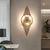 abordables Appliques murales d'intérieur-Applique murale d'intérieur LED 3 couleurs, e14/g9, applique murale ronde en cristal, luminaire de vanité, applique murale d'intérieur en cristal doré pour chambre à coucher, salon, 85-265v