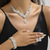 cheap Jewelry Sets-Bridal Jewelry Sets Three-piece Suit Rhinestone Imitation Diamond 1 Necklace 1 Bracelet Earrings Women&#039;s Elegant Sweet Lovely Classic Drop Precious Jewelry Set For Wedding Gift