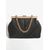 cheap Handbag &amp; Totes-Elegant Women&#039;s Black Leather Clutch with Geometric Design and Gold Chain - Perfect for Evening and Formal Events