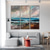 cheap Abstract Paintings-Hand painted Abstract Seascape Paintings On Canvas handmade texture Ocean sea Oil Painting Handmade Blue Art Triptych Paintings for Living Room Wall Decor