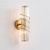baratos Candeeiros de Parede de interior-luz de parede interna led luz de 3 cores 12cm e14 simples e moderno fundo de tv lâmpada de parede luz atmosfera de luxo cristal decoração para casa base de arandela de poupança de energia sala de