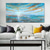 cheap Abstract Paintings-Handmade Oil Painting Canvas Wall Art Decoration Modern Texture Sunset Beach Abstract Landscape for Living Room Home Decor Rolled Frameless Unstretched Painting