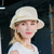 billige Partyhatter-hatter fiber bowler / cloche hatt bøtte hatt floppy hatt bryllup teselskap elegant bryllup med bowknot hodeplagg hodeplagg