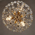 cheap Island Lights-6-Light 45 cm Single Design Pendant Light Metal Painted Finishes Modern Nordic Style 110-120V 220-240V