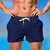 cheap Men&#039;s Swimming Shorts-Men&#039;s Board Shorts Swim Shorts Swim Trunks Drawstring Elastic Waist Plain Comfort Quick Dry Short Holiday Beach Weekend Fashion Casual Black White Micro-elastic