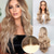 cheap Synthetic Lace Wigs-Synthetic Lace Wig Natural Wave Style 26 inch Multi-color Middle Part 13*4 Closure Wig Women&#039;s Wig Blonde