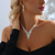 cheap Jewelry Sets-Jewelry Set 3pcs Rhinestone Alloy Earrings Necklace Women&#039;s Elegant Vintage Fashion Geometrical Geometric Jewelry Set For Wedding Party Anniversary