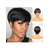 cheap Older Wigs-Synthetic Wig Natural Straight Short Bob Wig 10 inch Black Synthetic Hair Women&#039;s Natural Black