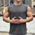 cheap Running Tee &amp; Tank Tops-Men&#039;s Workout Tank Top Running Tank Top Gym Tank Top Sleeveless Vest / Gilet Casual Athleisure Cotton Breathable Quick Dry Soft Gym Workout Running Walking Sportswear Activewear Black White Blue