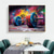 cheap Abstract Paintings-Hand Painted Gym Canvas Wall Art Barbell Graffiti Weightlifting Decor Sport Motivational  Fitness Wall Art Home Decor Large No Frame