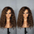 cheap Human Hair Lace Front Wigs-Remy Human Hair 13x4 Lace Front Wig Free Part Brazilian Hair Curly Water Wave Brown Wig 130% 150% Density with Baby Hair Highlighted / Balayage Hair Pre-Plucked For wigs for black women Long Human