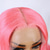 cheap Human Hair Lace Front Wigs-Human Hair Pink-Rose Gradient Color Hair 13*4 Transparent Front Lace Wig Straight Hair 180% Density For Black Women Long Human Hair Lace Wig