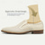 cheap Premium Leather Loafers-Men's Beige Perforated Leather Loafers, Premium Cowhide Slip-On Dress Shoes - Breathable and Stylish Footwear for Formal and Casual Occasions