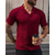 cheap Sports-Men&#039;s Golf Shirt Golf Polo Work Casual Cuban Collar Short Sleeve Basic Modern Plain Classic Spring &amp; Summer Regular Fit Black White Dark Red Golf Shirt