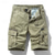 cheap Classic-Men&#039;s Tactical Shorts Cargo Shorts Shorts Buttons Elastic Waist Multi Pocket Plain Wearable Short Outdoor Daily Camping &amp; Hiking Fashion Classic Black Green