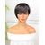 cheap Older Wigs-Synthetic Wig Natural Straight Short Bob Wig 10 inch Black Synthetic Hair Women&#039;s Natural Black