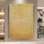 baratos Pinturas Abstratas-Pintura a óleo artesanal em tela, arte de parede, decoração, textura abstrata, luz dourada, radiante para decoração de casa, rolou, sem moldura, pintura não esticada