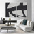 cheap Abstract Paintings-Black and White oil painting handmade Wabi Sabi Abstract oil painting Wall Art Artwork wall painting  Modern Abstract Oil Painting Geometric Wall Art painting  for Home decoration