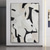 cheap Abstract Paintings-Black And White Acrylic Painting handmade  Abstract  Canvas Art Painting Custom Painting Frame painting Wabi Sabi Abstract Wall Art Painting Home Decor Wall Art Creative Painting