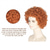 cheap Historical Wigs-Women Rope Short Curly Red Brown Hair Wig Carnival Cosplay Party Wigs