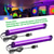 cheap Hallowen Laser Lights-2pcs USB UV LED Blacklight Bar 28cm High Intensity - 385-400nm Ultra Violet Light Effect for Halloween Club Party Disco Stage Lighting - Low Voltage 5V with On/Off Switch, Non-Waterproof