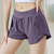billiga Yoga shorts &amp; cyklister-Dam Gymshorts Yogashorts Träningsshorts med telefonficka Pilates Gymträning Träna Shorts Ensfärgat Svart Blå Purpur sporter Sportkläder Elastisk Smal