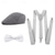 abordables Accesorios y más-Retro Antiguo Rugido 20s 1920s Conjunto de accesorios Boina El gran Gatsby Hombre Mascarada Evento / Fiesta Despedida de Soltera Adulto Pañuelo Sombrero Tirantes
