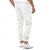 cheap Casual Pants-Men&#039;s Sweatpants Joggers Trousers Pocket Drawstring Elastic Waist Plain Comfort Sports Outdoor Daily Fashion Casual Black White Micro-elastic