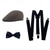 abordables Accesorios y más-Retro Antiguo Rugido 20s 1920s Conjunto de accesorios Boina El gran Gatsby Hombre Mascarada Evento / Fiesta Despedida de Soltera Adulto Pañuelo Sombrero Tirantes