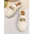 cheap Women&#039;s Flats-Women&#039;s Espadrille Mules with Gold Chain Detail – Casual Slip-On Flats for Summer Beach and Daily Wear