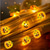 ieftine Halloween în aer liber-dovleac de halloween sârmă de sârmă de cupru luminează dovleac jack o lantern 2m 20 leduri alimentat cu baterie festival de fantome de interior în aer liber acasă halloween balcon decor grădină