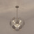 cheap Pendant Lights-Pendant Lights 8-Light Modern Stainless steel Circular 50cm/19.6inch Chromium Gold G9 Base Adjustable Pole Globe Pendant Light Fixtures Suitable for Restaurants Kitchens Islands Foyers Farmhouses