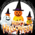 preiswerte Outdoor- &amp; Gartenanzeigen-Solar Halloween Rasen Licht Hut Kürbis Licht Atmosphäre Garten Lichter Halloween Party im Freien wasserdichte Dekoration 1pc