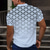 economico Polo geometrica da uomo-Per uomo Magliette Polo a Nido d&#039;Ape Maglia da golf Manica Corta Magliette polo Camicie con Colletto Casual Abbigliamento da vacanza Abbigliamento Formale Abbigliamento da festa Bottoni Stampa 3D