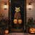 olcso Halloween ajtóborítók-halloween ajtódíszek halloween ajtóhuzatok fekete macska sütőtök ajtó kárpit ajtófüggöny dekoráció háttér ajtó transzparens bejárati ajtóhoz parasztház ünnepi parti dekorációs kellékek