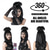 abordables Perruques de personnages de films-Lydia Deetz Cosplay Costume Party Perruque Mariée Chignons Moelleux Bouclés Femme Noir Moyen Long Droit Beetle Perruque avec Frange Accessoires de Costume d&#039;Halloween (Noir/Lydia)